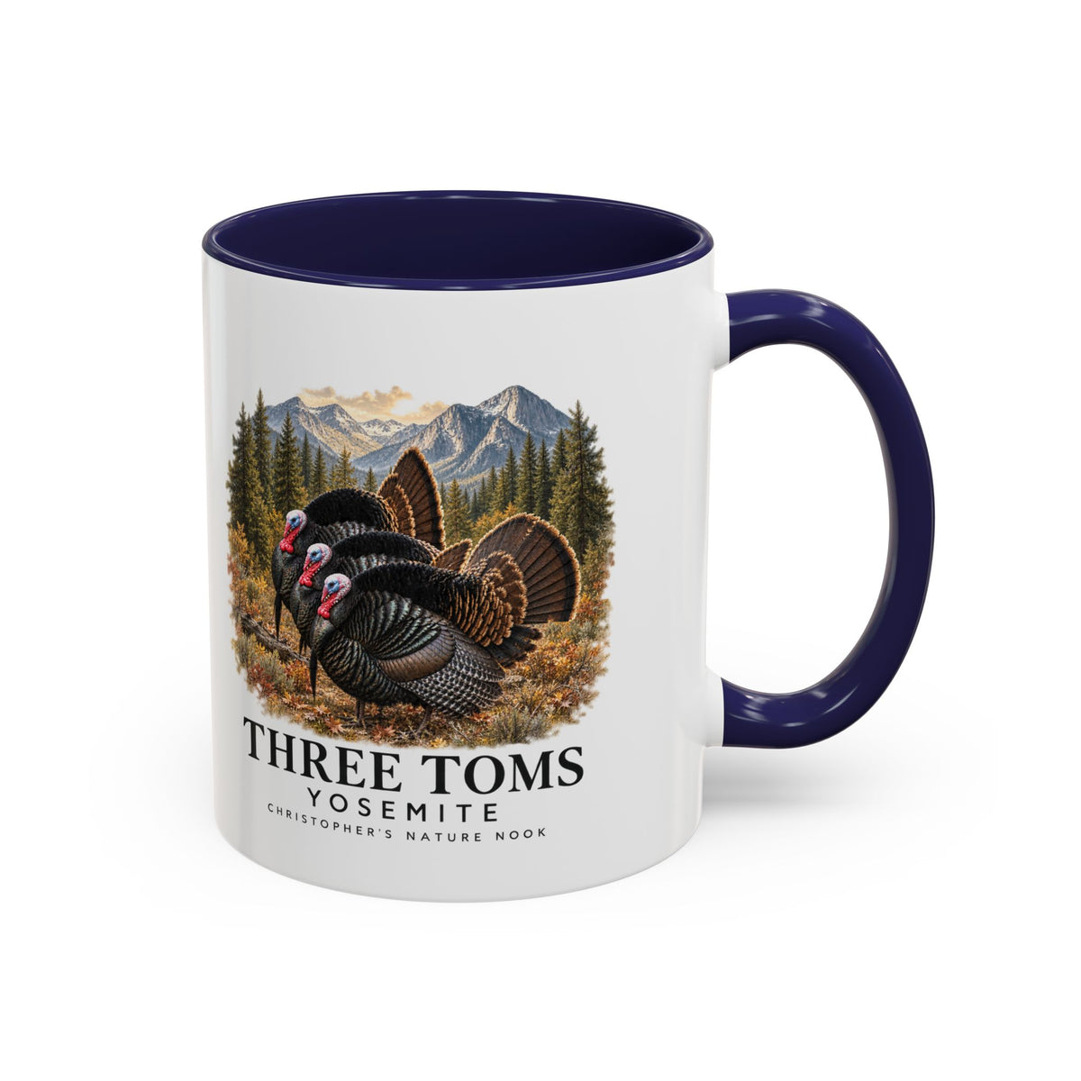 Three Toms Scenic Accent Ceramic Mug – 11oz