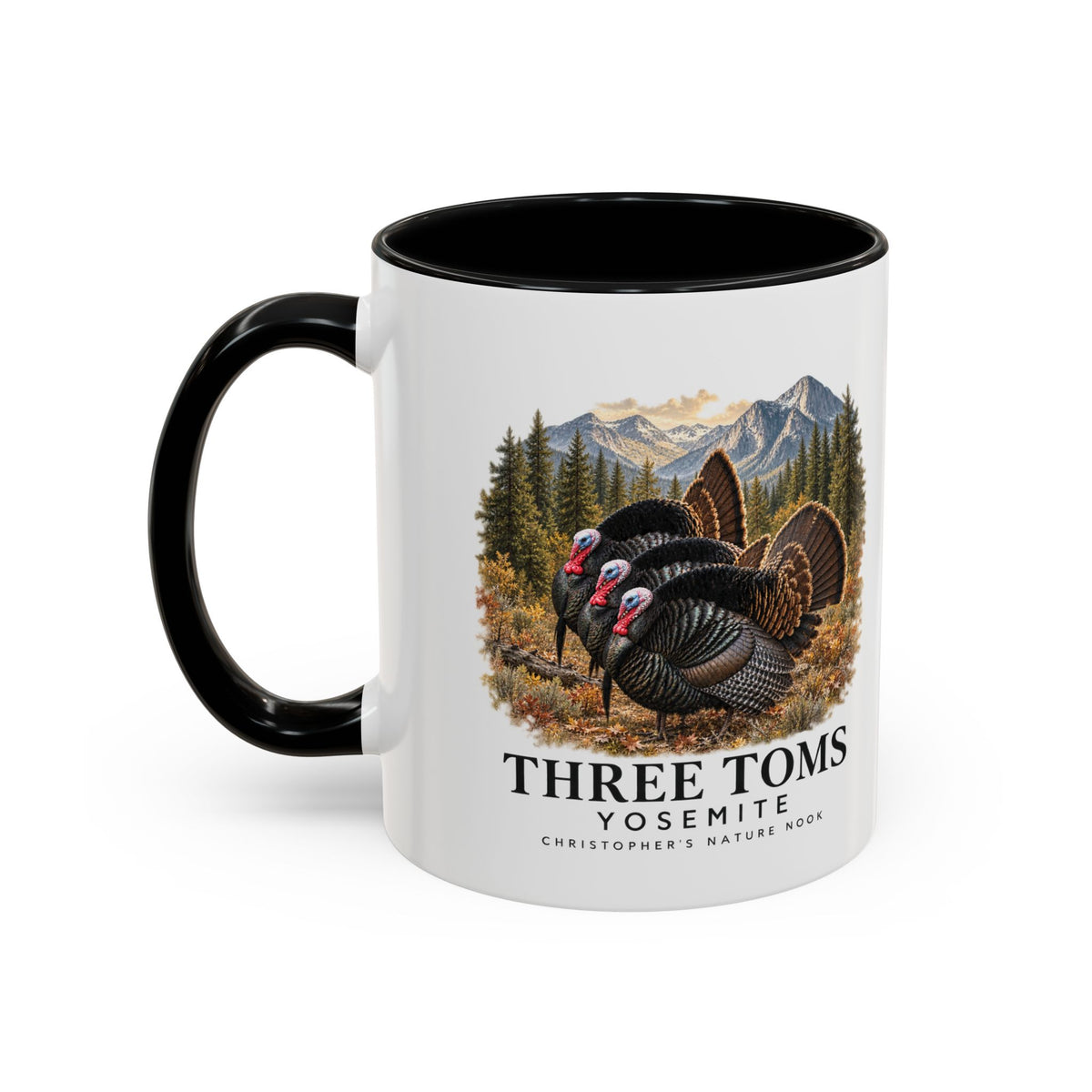 Three Toms Scenic Accent Ceramic Mug – 11oz