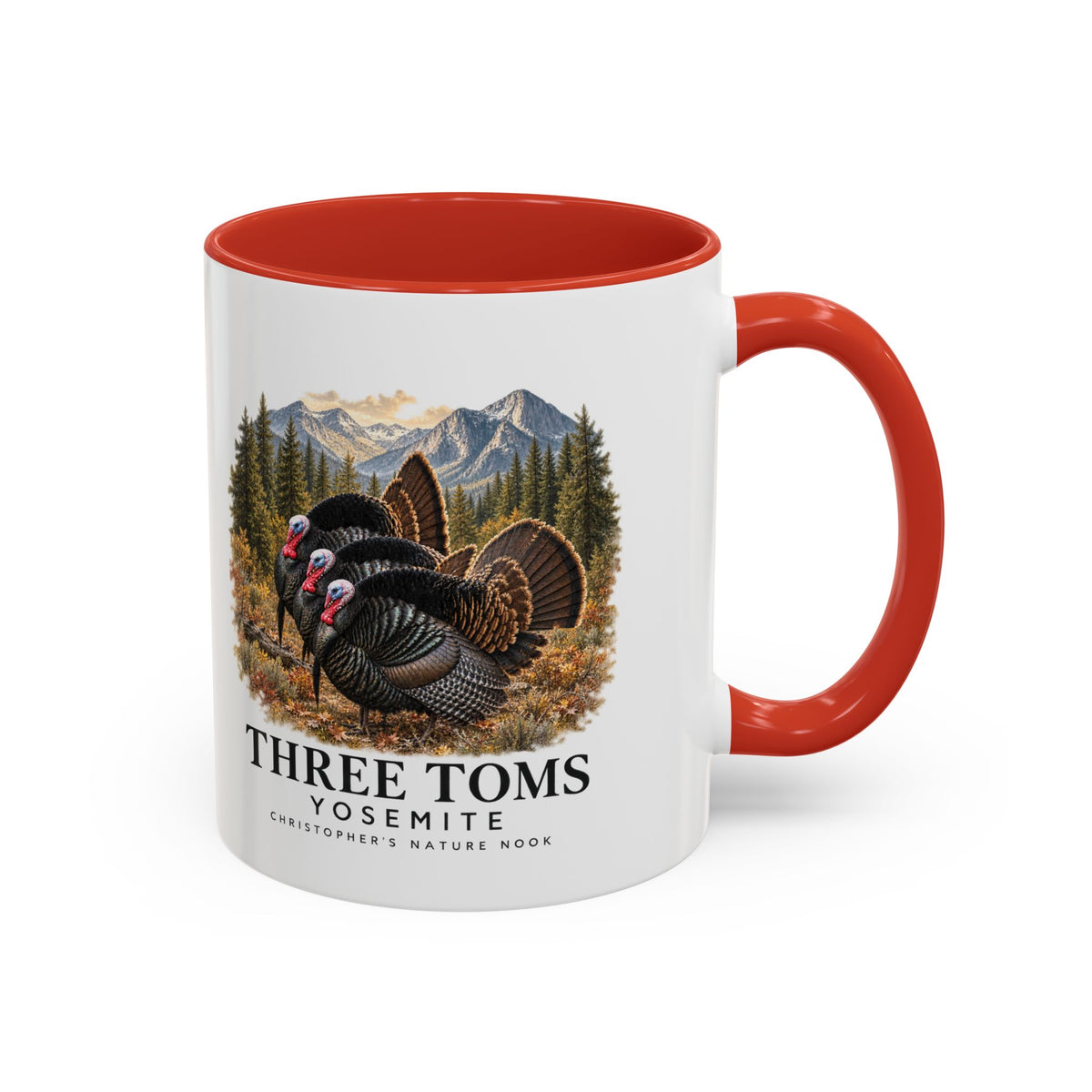 Three Toms Scenic Accent Ceramic Mug – 11oz