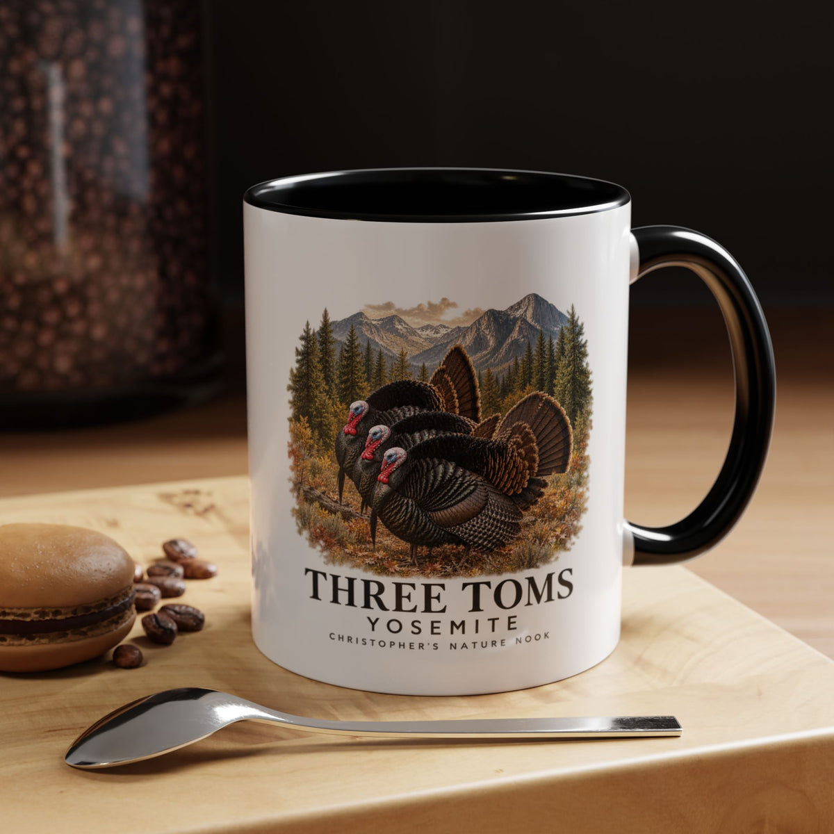 Three Toms Scenic Accent Ceramic Mug – 11oz